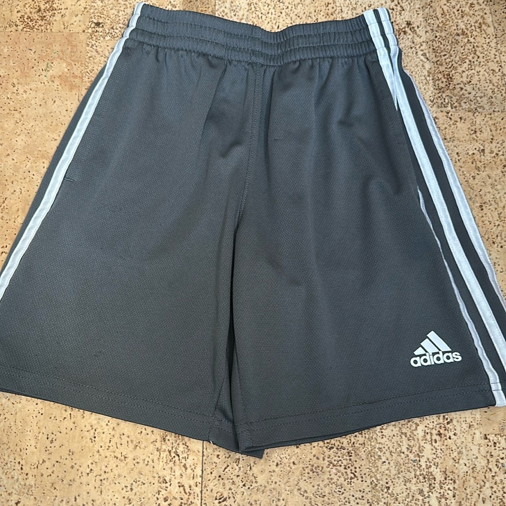 Adidas youth medium grey shorts